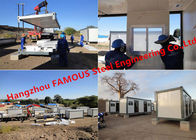 Modular Flat Pack Container Office Rooms For Temporary Use Prefab Transportable Cabins With Durable Frame