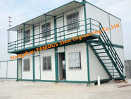 G +1 Floor Foldable Living Prefab Homes Modular Integrated Container House For Labor Camp
