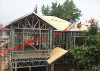 Pre-engineered Stabl Structure Light Steel Villa with Glass Curtain Wall for Showroom