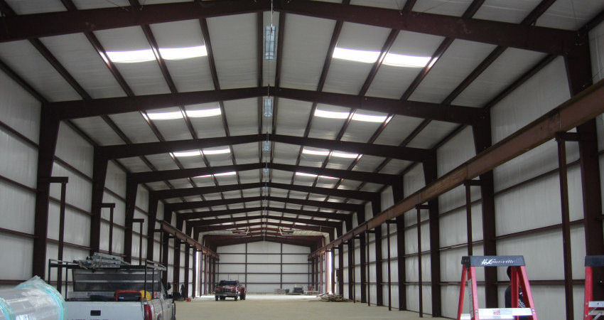 Industrial Steel Buildings Size 100' X 80' With H Section Beams Warehouse